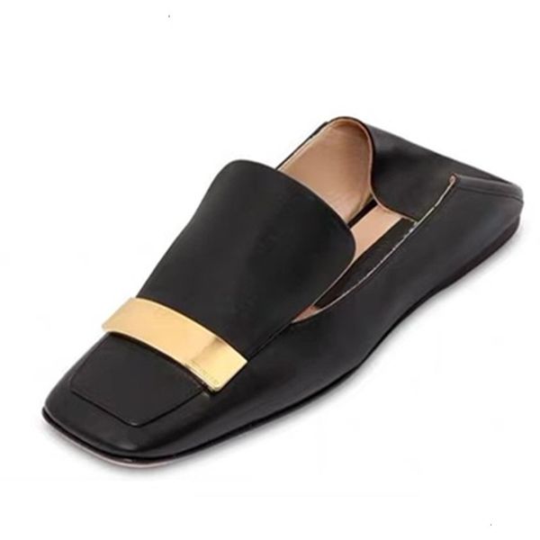 sandals spring summer lazy loafers grandma shoe woman metal decor causal shoes for girls slip on british style square toe mullers, Black
sandals spring summer lazy loafers grandma shoe woman metal decor causal shoes for girls slip on british style square toe mullers, Black
