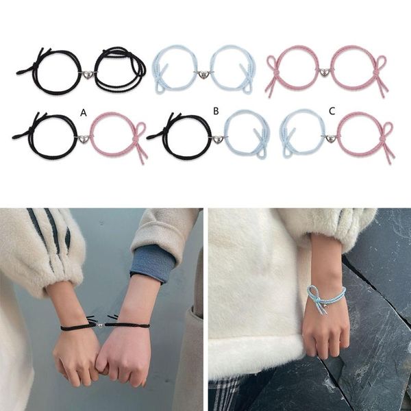 charm bracelets 2pcs/set cute cartoon couple bracelet heart shape magnet men and women gift friendship charms elastic rope jewelry, Golden;silver
charm bracelets 2pcs/set cute cartoon couple bracelet heart shape magnet men and women gift friendship charms elastic rope jewelry, Golden;silver