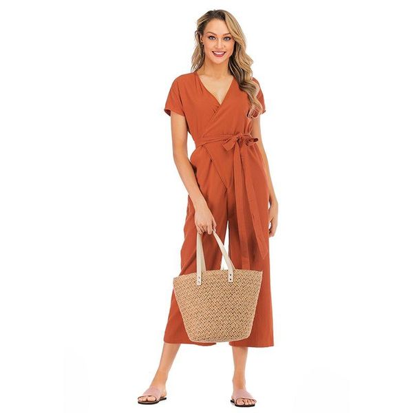 women's jumpsuits & rompers summer boho elegant travel beach casual women cotton linen vintage slim solid orange sweet female fashion, Black;white
women's jumpsuits & rompers summer boho elegant travel beach casual women cotton linen vintage slim solid orange sweet female fashion, Black;white