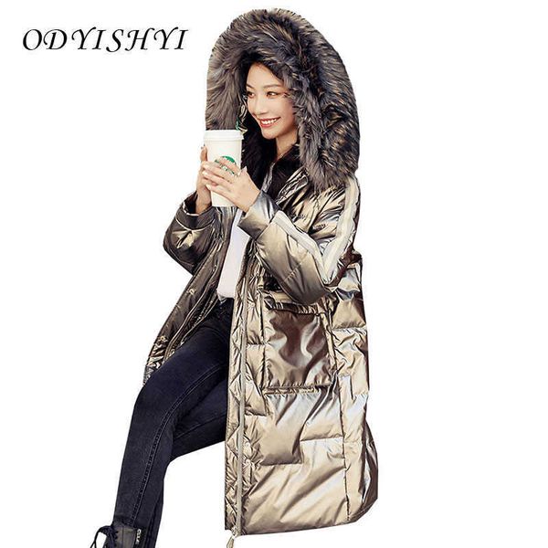 women's long mattress jacket, cotton winter coat, korean fashion, thick large fur collar, gold, new 2021, Black
women's long mattress jacket, cotton winter coat, korean fashion, thick large fur collar, gold, new 2021, Black