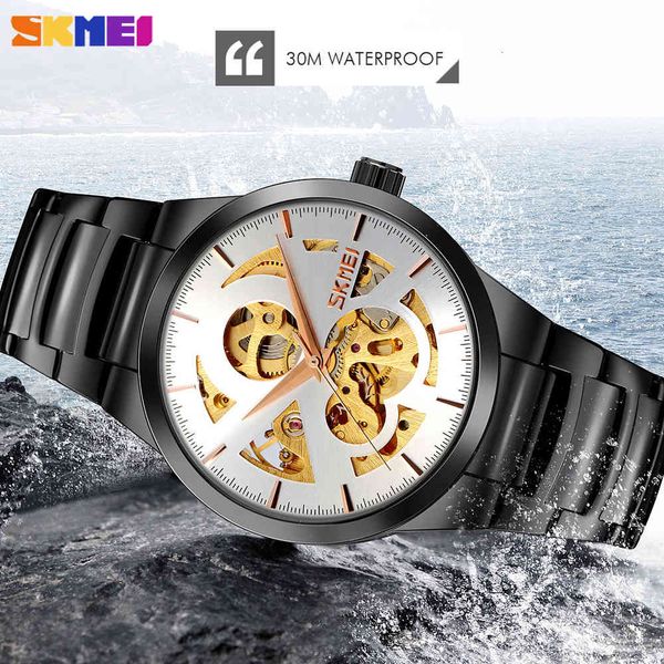 nieuwe skmei metalen automatische horloge voor heren waterdicht roestvrij stalen band skeleton mechanische mannelijke gift reloj, Slivery;brown
nieuwe skmei metalen automatische horloge voor heren waterdicht roestvrij stalen band skeleton mechanische mannelijke gift reloj, Slivery;brown