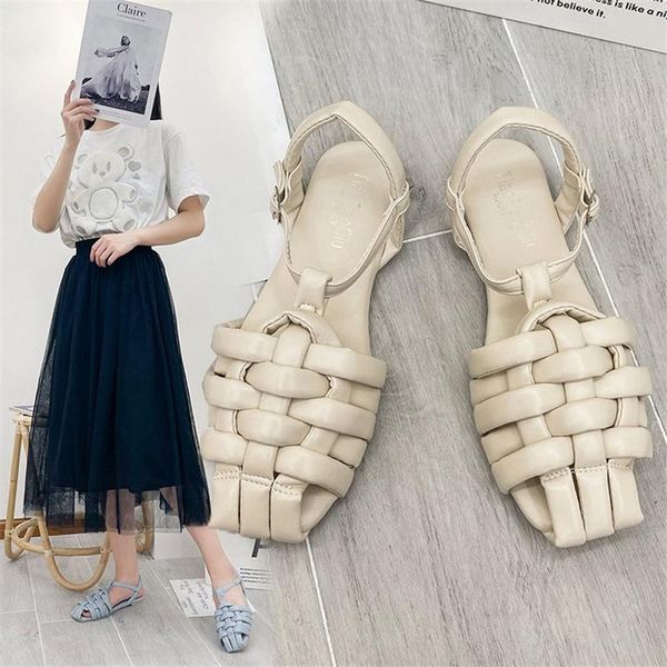 women's leather closed toe ankle buckles strap heeled sandals buckle multicolor elegant casual shoes 2021 breathable summer, Black
women's leather closed toe ankle buckles strap heeled sandals buckle multicolor elegant casual shoes 2021 breathable summer, Black