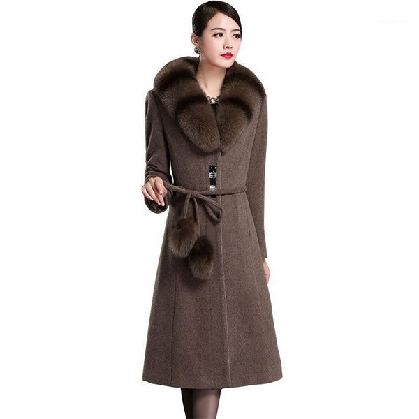 women's wool & blends 2021 women winter cashmere coat middle-aged mother plus size 5xl woolen outerwear female fur collar jacket, Black
women's wool & blends 2021 women winter cashmere coat middle-aged mother plus size 5xl woolen outerwear female fur collar jacket, Black