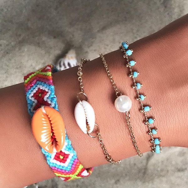 trendy bohemia style handwork braided colorful rope wrap bracelet set shell rolo chain & link for men women link,, Black
trendy bohemia style handwork braided colorful rope wrap bracelet set shell rolo chain & link for men women link,, Black