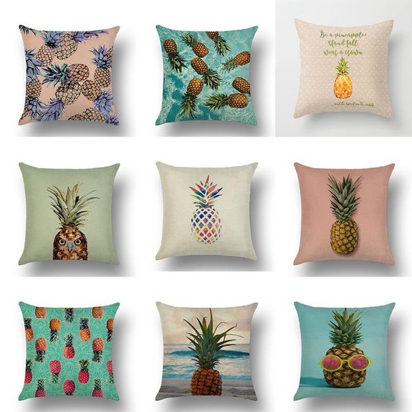 cushion/decorative pillow cushion cover pineapple tropical printed linen decorative pillows square home office decor sofa chair backrest thr
cushion/decorative pillow cushion cover pineapple tropical printed linen decorative pillows square home office decor sofa chair backrest thr