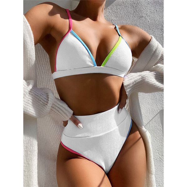 4 colors ribbed high waist bikini female swimsuit women swimwear two-pieces bikini set print bather bathing suit swim lady k2443
4 colors ribbed high waist bikini female swimsuit women swimwear two-pieces bikini set print bather bathing suit swim lady k2443