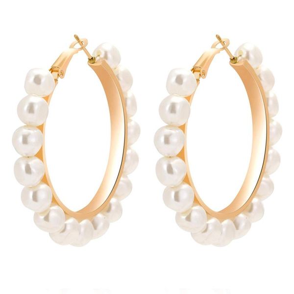 hoop & huggie faux pearl earrings for women big large hoops girls statement fashion jewelry gifts, Golden;silver
hoop & huggie faux pearl earrings for women big large hoops girls statement fashion jewelry gifts, Golden;silver