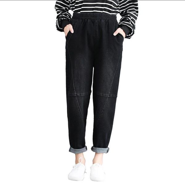 women's pants & capris women cotton vintage autumn winter casual thicken warm elastic waist loose cowboy pleated trouser, Black;white
women's pants & capris women cotton vintage autumn winter casual thicken warm elastic waist loose cowboy pleated trouser, Black;white