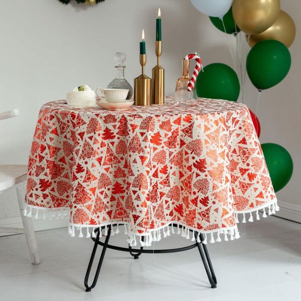 table cloth occidental cotton linen round tablecloth colored stripe christmas cover washable for tea
table cloth occidental cotton linen round tablecloth colored stripe christmas cover washable for tea