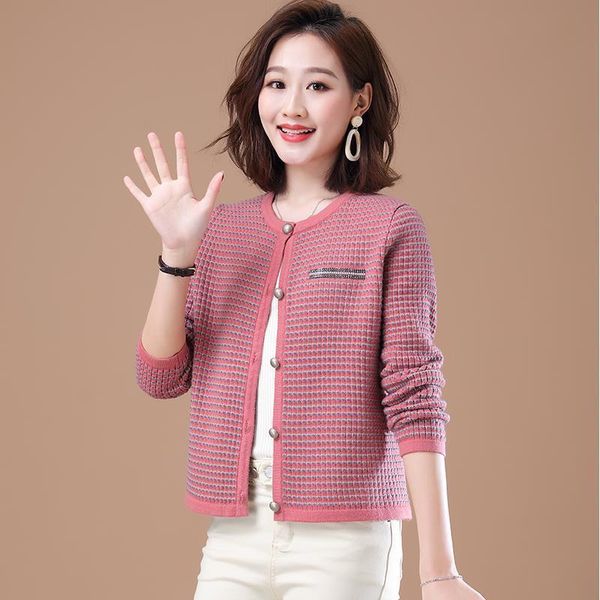 women's knits & tees fashion stitched knitted cardigan sweater 2021 autumn thin outer temperament short woman, White
women's knits & tees fashion stitched knitted cardigan sweater 2021 autumn thin outer temperament short woman, White