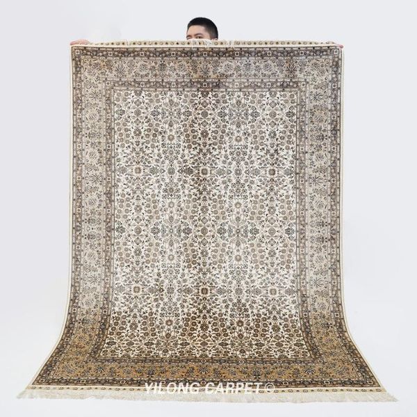 carpets 5'x7' handwoven persian rugs beige turkish exquisite chinese silk carpet (hf384h)
carpets 5'x7' handwoven persian rugs beige turkish exquisite chinese silk carpet (hf384h)