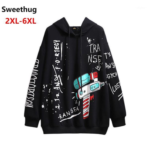 plus size t-shirt 150kg ladies spring autumn hoodie for women large long sleeve loose cotton print sweatshirt coat 3xl 4xl 5xl 6xl, Black
plus size t-shirt 150kg ladies spring autumn hoodie for women large long sleeve loose cotton print sweatshirt coat 3xl 4xl 5xl 6xl, Black