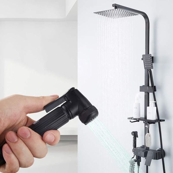 bathroom shower sets ae01zs-0003 yujie modern simple black four-speed copper body mixing valve pressurized square tube set
bathroom shower sets ae01zs-0003 yujie modern simple black four-speed copper body mixing valve pressurized square tube set