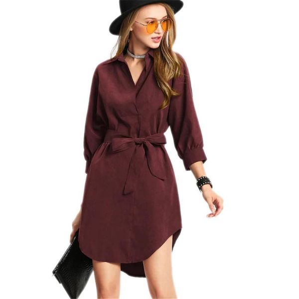casual dresses autumn and winter dress with middle sleeves elegant hundred matching belts fashion dovetail foreign trade women's clothi, Black;gray
casual dresses autumn and winter dress with middle sleeves elegant hundred matching belts fashion dovetail foreign trade women's clothi, Black;gray