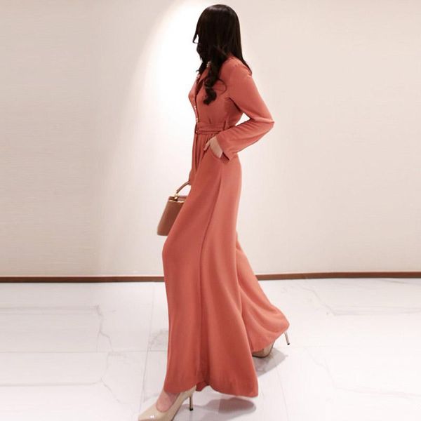 women's jumpsuits & rompers autumn outfit han edition temperament suit collar with waist wide-legged pants professional fashion, Black;white
women's jumpsuits & rompers autumn outfit han edition temperament suit collar with waist wide-legged pants professional fashion, Black;white