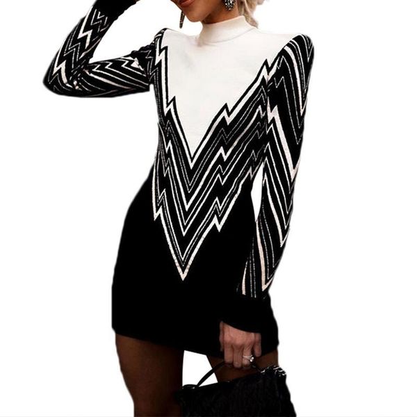 casual dresses women fashion knitted sweater round collar striped dress color blocking tight fitting long sleeved, Black;gray
casual dresses women fashion knitted sweater round collar striped dress color blocking tight fitting long sleeved, Black;gray