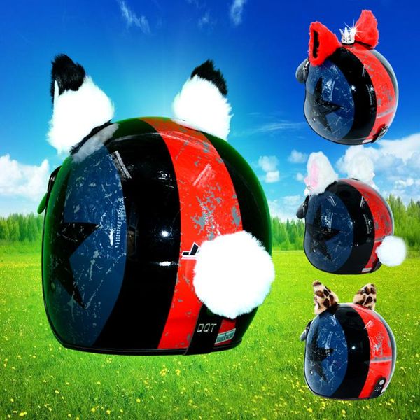 motorcycle helmets 2pcs/set car helmet decoration cat ears creative diamond plush paste for motorbike cosplay style styling
motorcycle helmets 2pcs/set car helmet decoration cat ears creative diamond plush paste for motorbike cosplay style styling