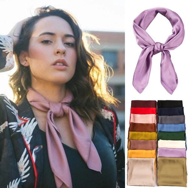 scarves 70*70cm women silk scarf solid kerchief fashion shawl head for hair neck scarfs female square bandanas lady, Blue;gray
scarves 70*70cm women silk scarf solid kerchief fashion shawl head for hair neck scarfs female square bandanas lady, Blue;gray