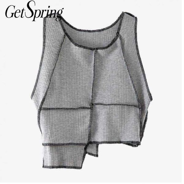 getspring women crop irregular sleeveless short all match casual asymmetry summer 210601, White
getspring women crop irregular sleeveless short all match casual asymmetry summer 210601, White