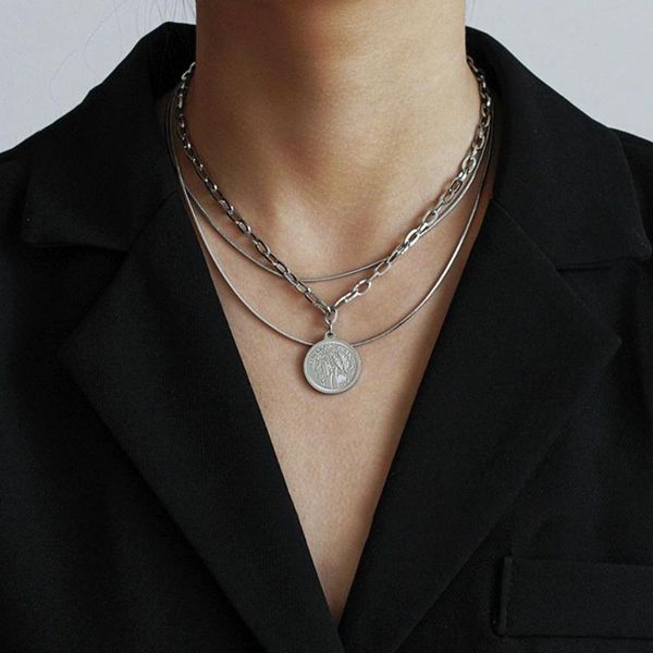 chokers solid beautiful easy wear hip hop necklace chain multilayered for daily, Golden;silver
chokers solid beautiful easy wear hip hop necklace chain multilayered for daily, Golden;silver