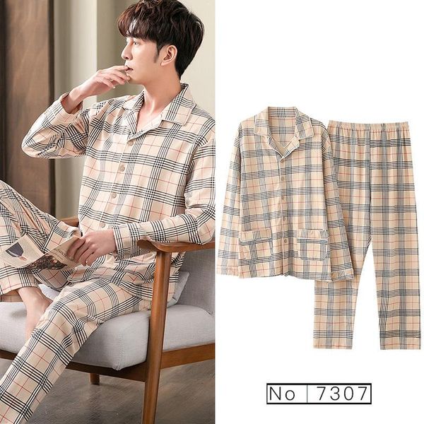 men's sleepwear men cotton pajamas set 3xl autumn winter male homewear home clothes long pants plus size, Black;brown
men's sleepwear men cotton pajamas set 3xl autumn winter male homewear home clothes long pants plus size, Black;brown