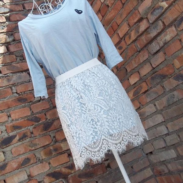see through transparent summer lace women skirt pencil korean hollow out single layer perspective short, Black
see through transparent summer lace women skirt pencil korean hollow out single layer perspective short, Black
