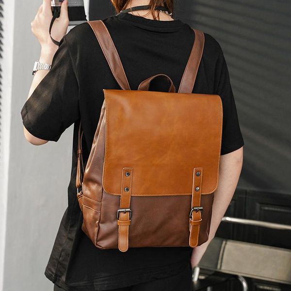 backpack british style retro crazy horse leather double shoulder daypack lapstudent school bags male business travel rucksac
backpack british style retro crazy horse leather double shoulder daypack lapstudent school bags male business travel rucksac