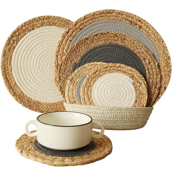 mats & pads insulation straw and cotton rope mixed insulated table mat placemat modern simplicity plate
mats & pads insulation straw and cotton rope mixed insulated table mat placemat modern simplicity plate