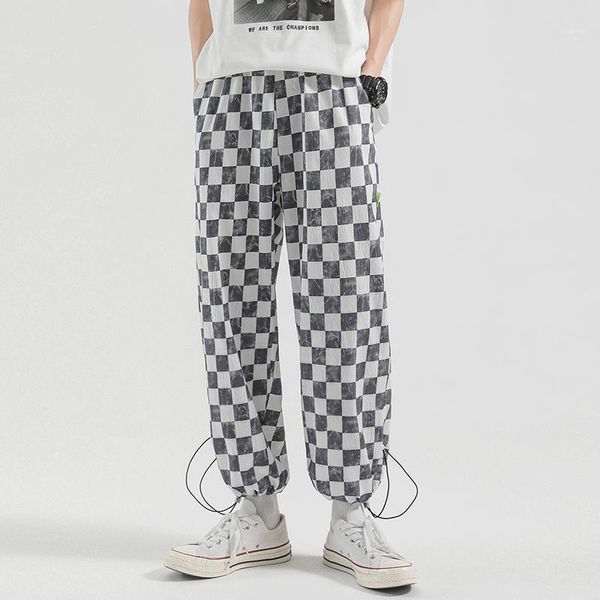 men's pants summer joggers harem men square grid printed cropped trousers fashion casual street sweatpants male female plus size 5xl, Black
men's pants summer joggers harem men square grid printed cropped trousers fashion casual street sweatpants male female plus size 5xl, Black