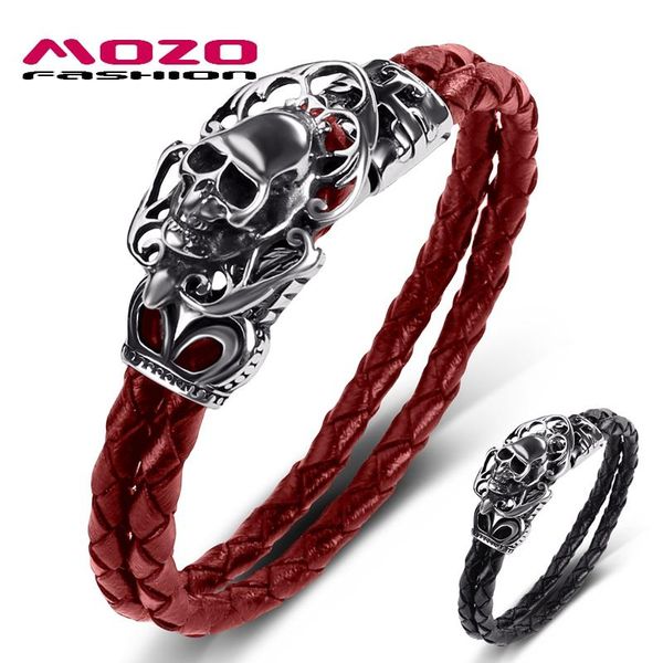 drop men 2021 genuine leather bracelets stainless steel hyperbole skull punk charm women wholesale jewelry 522, Golden;silver
drop men 2021 genuine leather bracelets stainless steel hyperbole skull punk charm women wholesale jewelry 522, Golden;silver