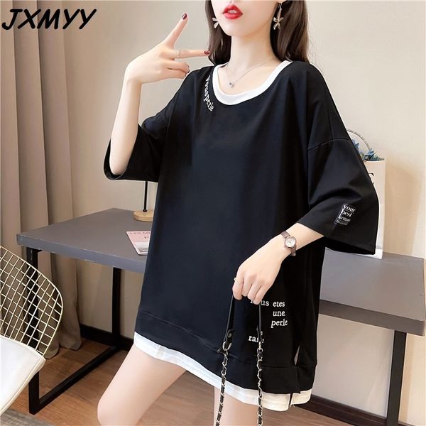 fashion casual net red same short-sleeved t-shirt female korean version of the summer loose thin embroidered jxmyy 210412, White
fashion casual net red same short-sleeved t-shirt female korean version of the summer loose thin embroidered jxmyy 210412, White