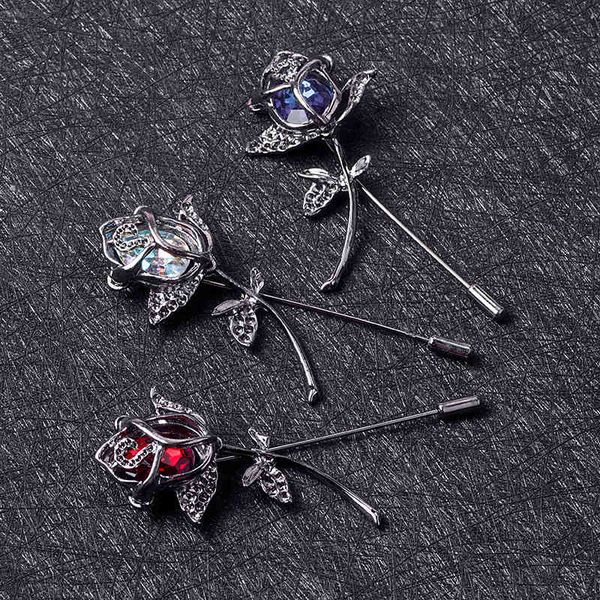 new creative fashion personality versatile diamond inlaid crystal rose brooch, Gray
new creative fashion personality versatile diamond inlaid crystal rose brooch, Gray
