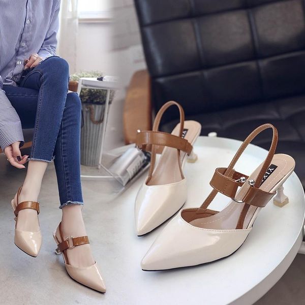 womens high heel pointed toe sandals shoes office style bridal wedding sandal footwear sandalias de verano para mujer, Black
womens high heel pointed toe sandals shoes office style bridal wedding sandal footwear sandalias de verano para mujer, Black