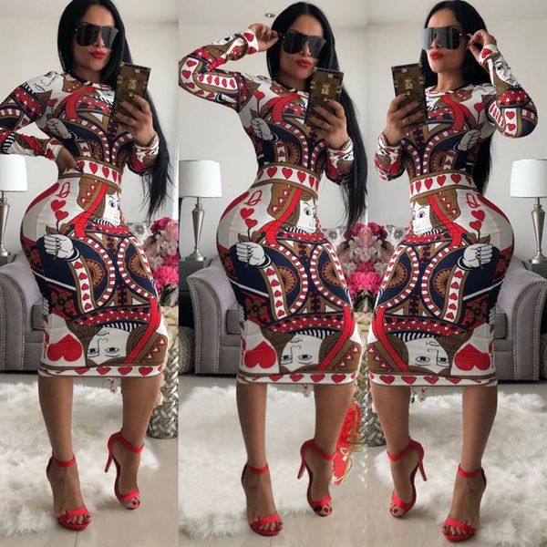 multicolor print novelty bodycon sheath dress women o neck long sleeve knee-length casual dress elegant slim midi party dresses, Black;gray
multicolor print novelty bodycon sheath dress women o neck long sleeve knee-length casual dress elegant slim midi party dresses, Black;gray