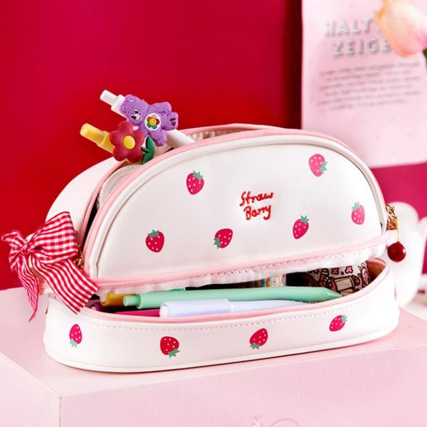 pencil cases trousse scolaire stationery school girl bag 2021 kawaii storage fashionable pen case strawberry cosmetic
pencil cases trousse scolaire stationery school girl bag 2021 kawaii storage fashionable pen case strawberry cosmetic