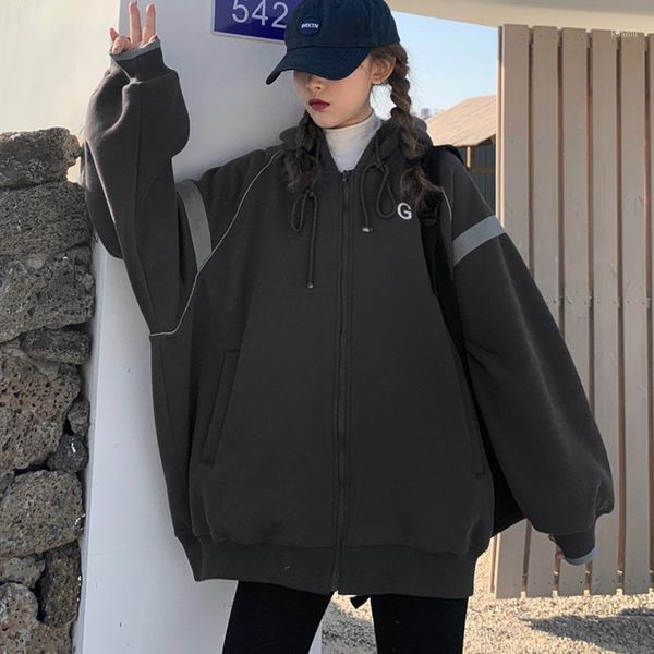 women's jackets autumn women letter oversize hoodies korean style harajuku velvet sweatshirt retro coat chic all-match streetwear jacke, Black;brown
women's jackets autumn women letter oversize hoodies korean style harajuku velvet sweatshirt retro coat chic all-match streetwear jacke, Black;brown