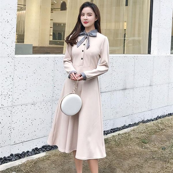 casual dresses 2021 fashion female long dress vintage a-line cotton chic autumn sleeve women vestidos woman clothing, Black;gray
casual dresses 2021 fashion female long dress vintage a-line cotton chic autumn sleeve women vestidos woman clothing, Black;gray