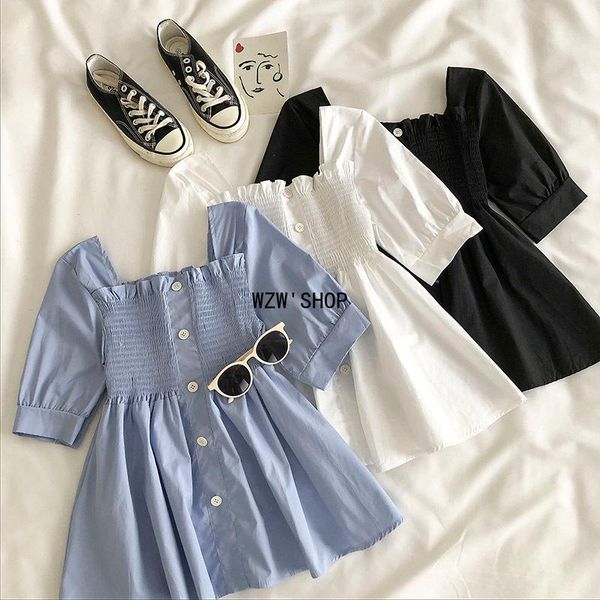 women's blouses & shirts shirt ladies fashion short sleeve slim elastic square collar solid feminine sweet overshirt, White
women's blouses & shirts shirt ladies fashion short sleeve slim elastic square collar solid feminine sweet overshirt, White
