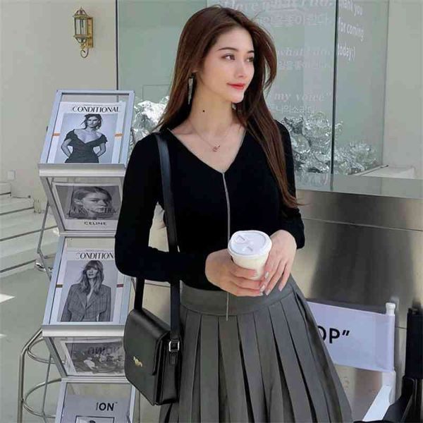 women's jackets coats autumn winter v-neck chain knitting sweater solid color long sleeve slim and versatile bottom mg66, Black;brown
women's jackets coats autumn winter v-neck chain knitting sweater solid color long sleeve slim and versatile bottom mg66, Black;brown