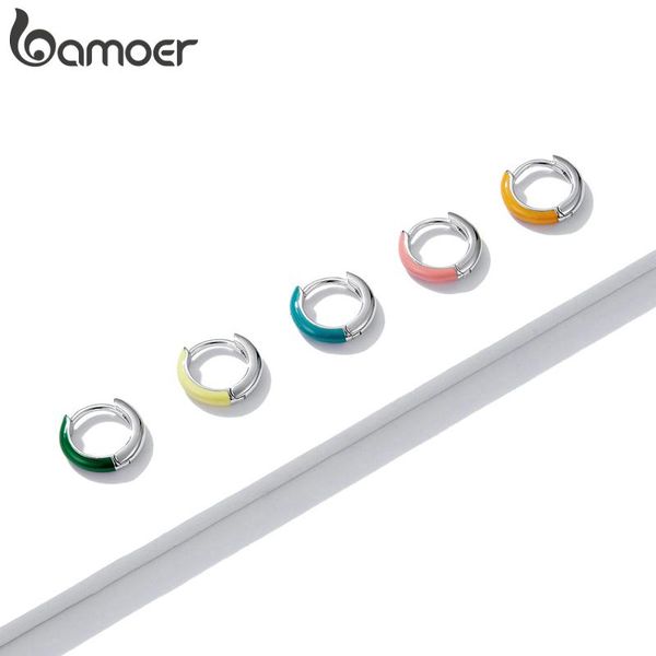 hoop & huggie bamoer ear buckle earrings 925 sterling silver colorful two color for fashion women fine wedding jewelry, Golden;silver
hoop & huggie bamoer ear buckle earrings 925 sterling silver colorful two color for fashion women fine wedding jewelry, Golden;silver