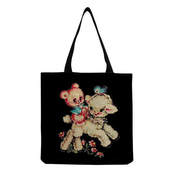 evening bags yuecimie women outdoor big beach shoulder bag cute bear printed casual reusable shopping for girl linen cartoon tote handbag
evening bags yuecimie women outdoor big beach shoulder bag cute bear printed casual reusable shopping for girl linen cartoon tote handbag