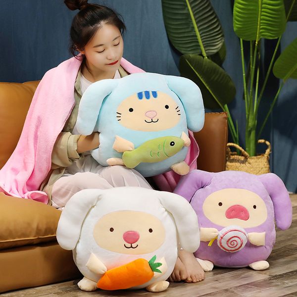 40cm cute big ear pig cat rabbit plush pillow hand warmer stuffed multifunctional pillow blanket gifts for kids girls home decor
40cm cute big ear pig cat rabbit plush pillow hand warmer stuffed multifunctional pillow blanket gifts for kids girls home decor