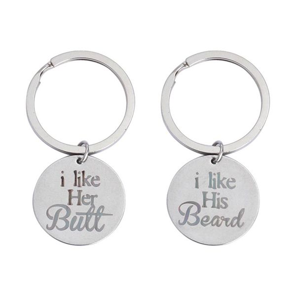keychains 1pair stainless steel i like her bui his beard personalized charming pendants letters couples key rings chains, Silver
keychains 1pair stainless steel i like her bui his beard personalized charming pendants letters couples key rings chains, Silver