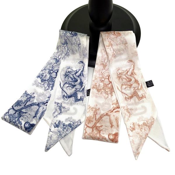scarves silk scarf tarot print lady riband bags foulard fashion small ribbon band kerchief women long neck shawl 2021, Blue;gray
scarves silk scarf tarot print lady riband bags foulard fashion small ribbon band kerchief women long neck shawl 2021, Blue;gray