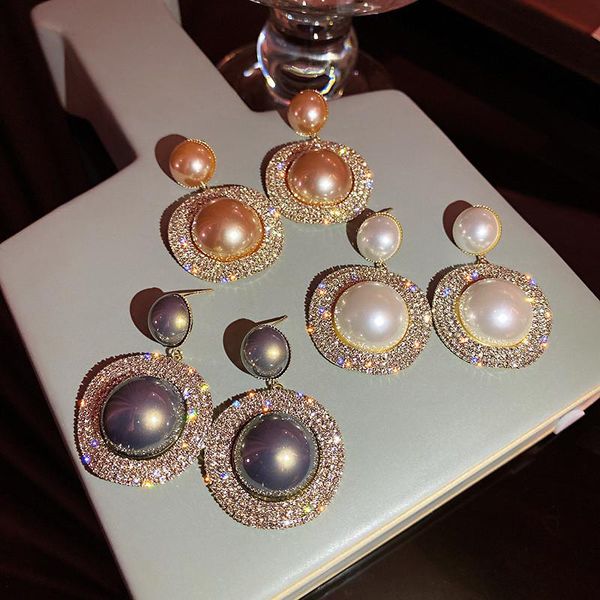 dangle & chandelier 2021 korean round simulated pearl earrings for women fashion temperament party rhinestone oorbellen brincos, Silver
dangle & chandelier 2021 korean round simulated pearl earrings for women fashion temperament party rhinestone oorbellen brincos, Silver