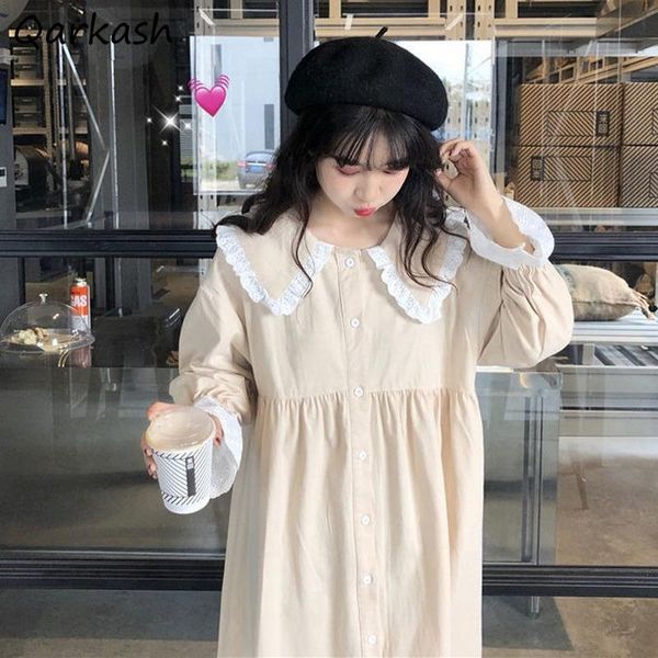 casual dresses dress women preppy japan style chic all-match harajuku kawaii lace patchwork autumn daily long vestidos single breasted loose, Black;gray
casual dresses dress women preppy japan style chic all-match harajuku kawaii lace patchwork autumn daily long vestidos single breasted loose, Black;gray