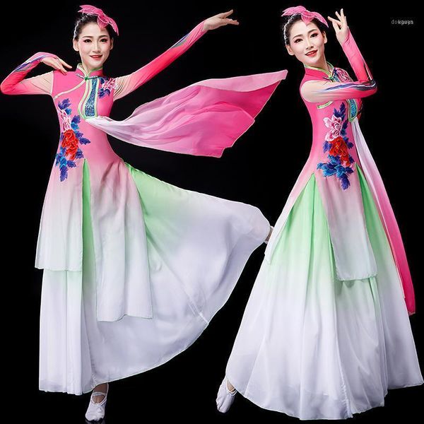 classical dance costumes female elegant 2021 spring and summer chinese style national square fan umbrella costum1, Black;red
classical dance costumes female elegant 2021 spring and summer chinese style national square fan umbrella costum1, Black;red