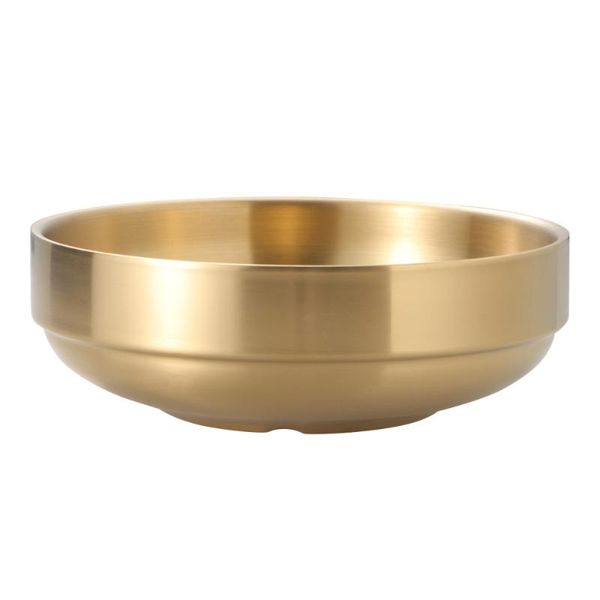 bowls 19cm stainless steel golden double bowl of soup thick bibimbap noodle bowl(golden)
bowls 19cm stainless steel golden double bowl of soup thick bibimbap noodle bowl(golden)