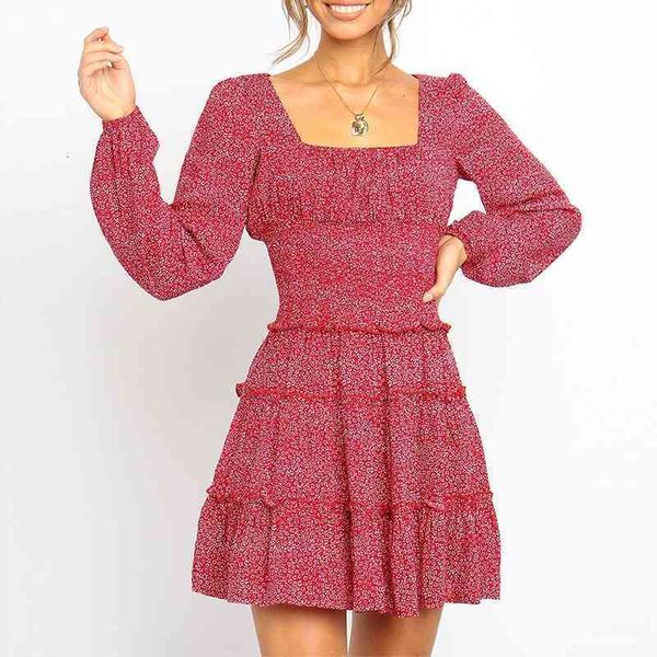 casual dresses autumn square collar print women long sleeve a-line female boho ruffle slim elegant midi party vestidos lekj, Black;gray
casual dresses autumn square collar print women long sleeve a-line female boho ruffle slim elegant midi party vestidos lekj, Black;gray