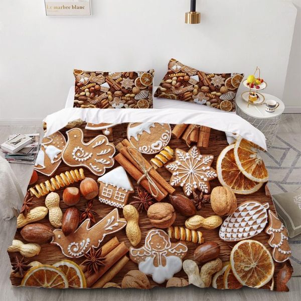 2/3 pieces peanut/walnut bedding set merry christmas colorful duvet cover delicious foods 3d print cartoon bedspread sets
2/3 pieces peanut/walnut bedding set merry christmas colorful duvet cover delicious foods 3d print cartoon bedspread sets